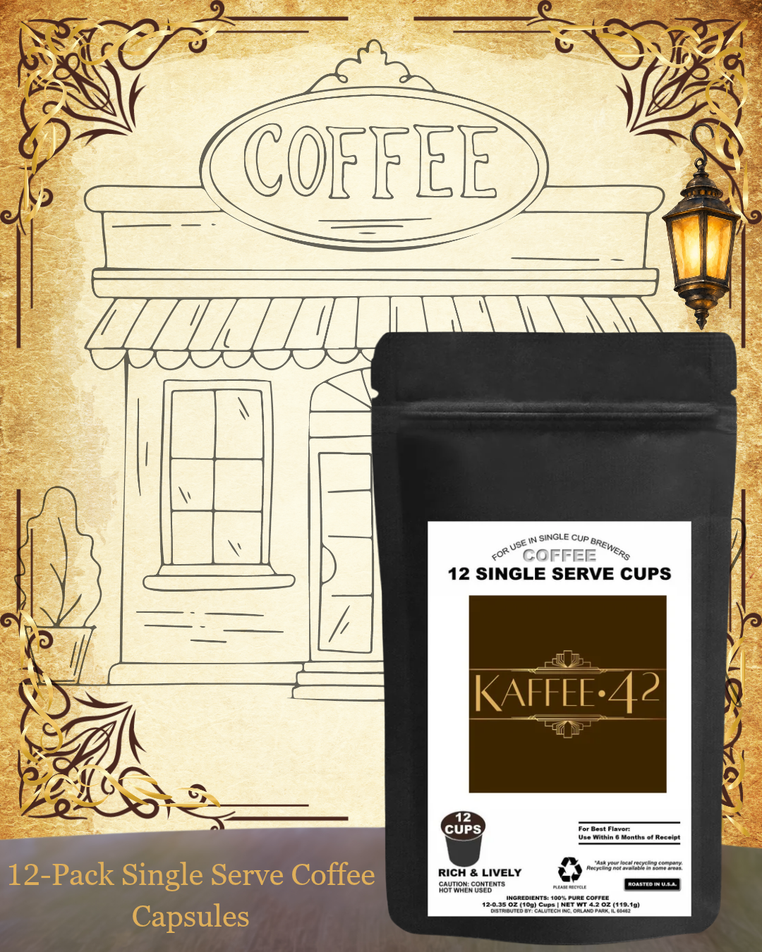 12 Pack Single Serve Coffee Pods