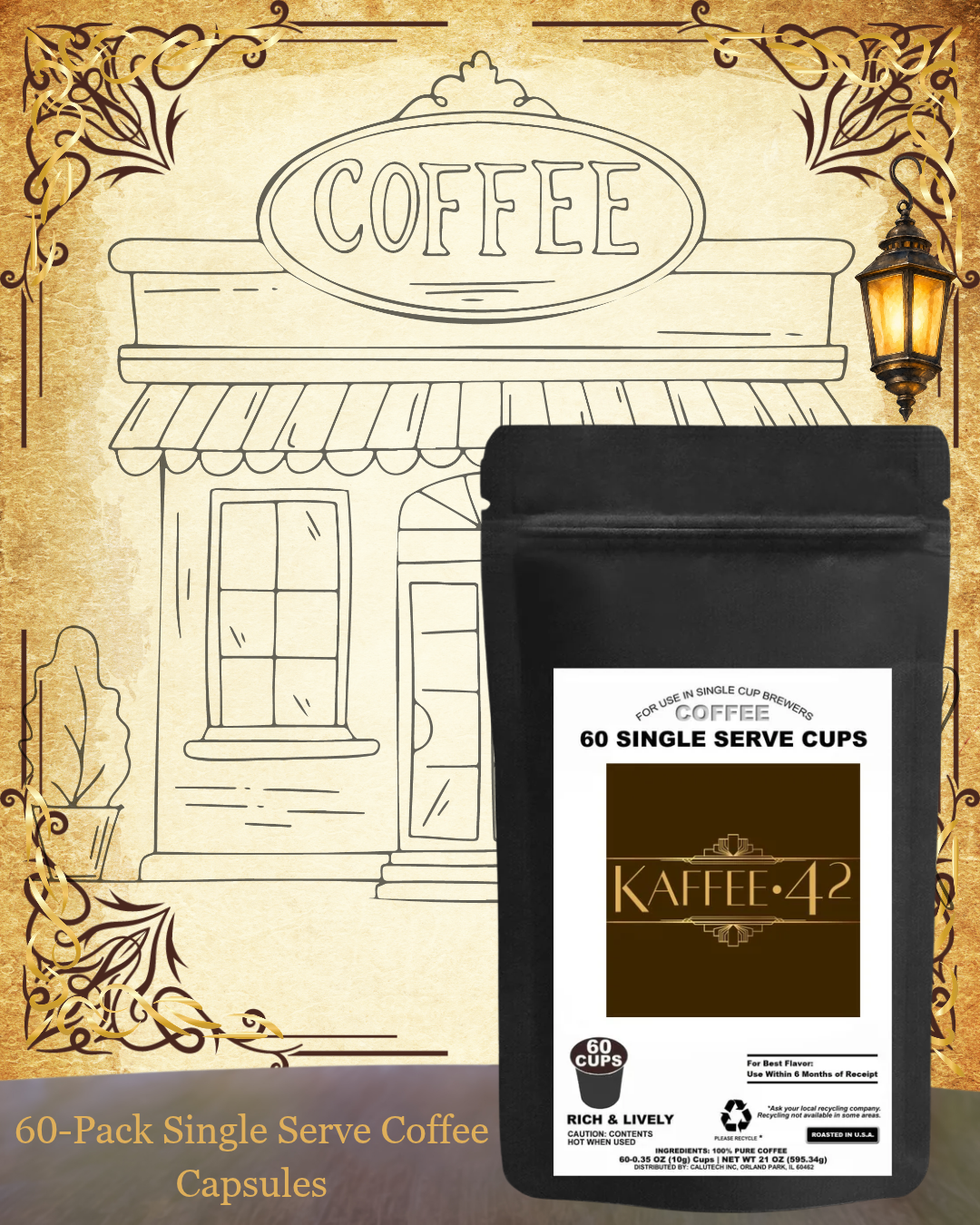 60 Pack Single Serve Coffee Capsules